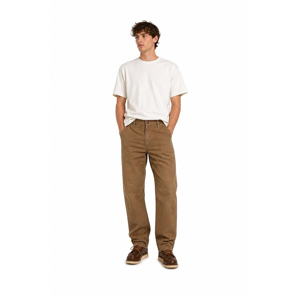 Ciano Farmer USA Brown Canvas Workwear Pants 32x30